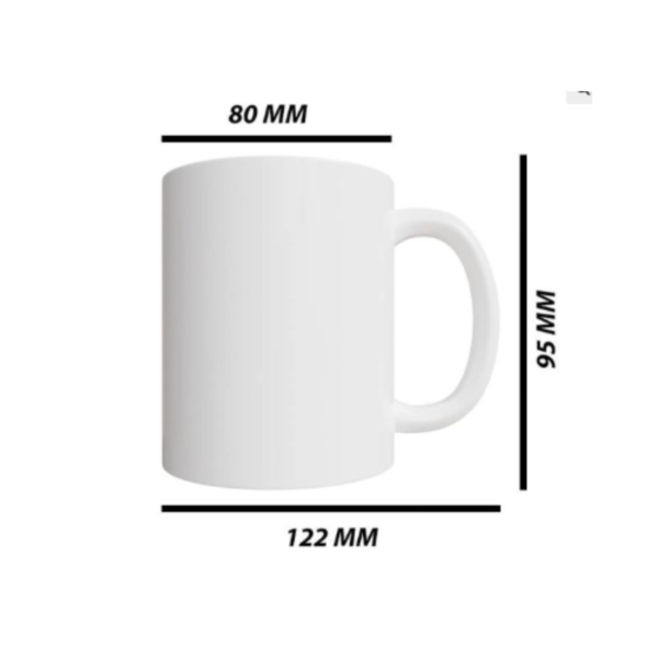 Customizable 11oz Ceramic Standard Sublimation Mug Size