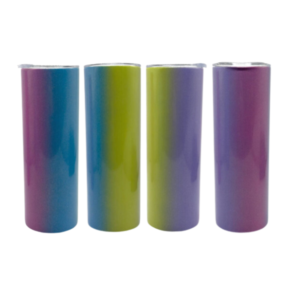 Custom 20 oz Shimmery Rainbow Tumbler