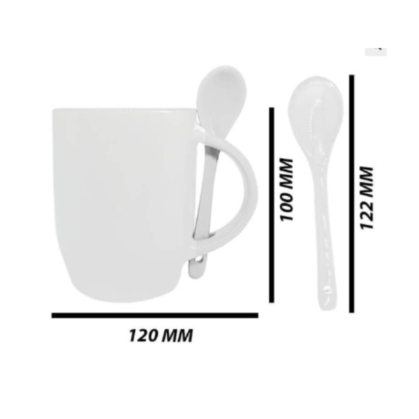 Custom Mug with Spoon Sizes