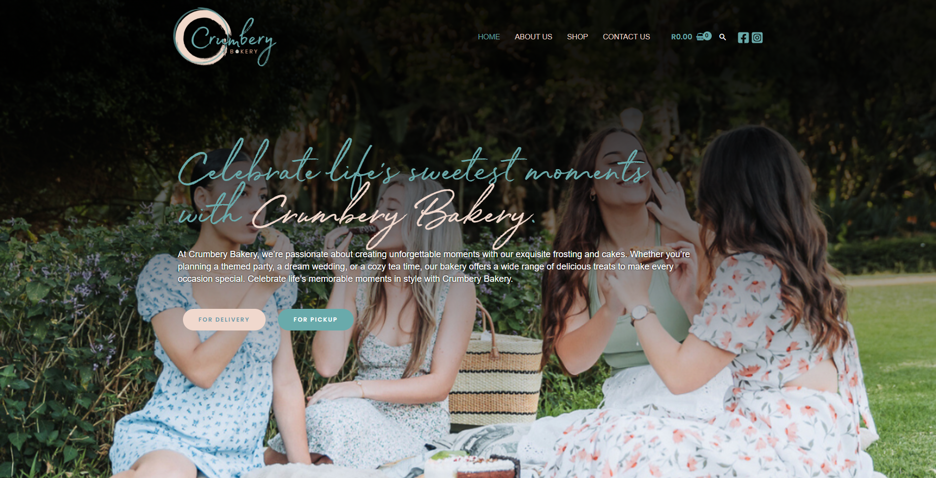 Crumbery Bakery Web Design designed by Sourcecod3